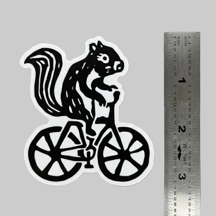 Squirrel on a bike